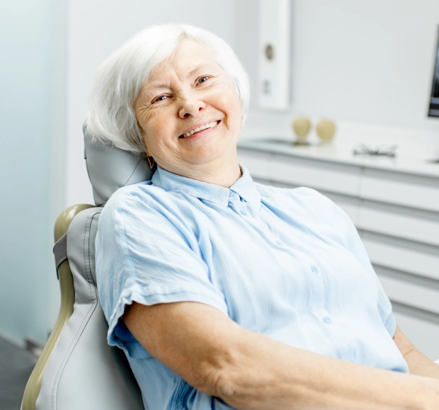 Patient receiving root canal therapy to save an infected tooth