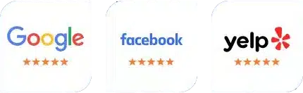 Google, Facebook, Yelp 5-star ratings